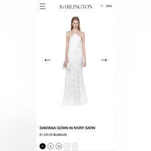 16Arlington Santana Gown in Ivory Satin